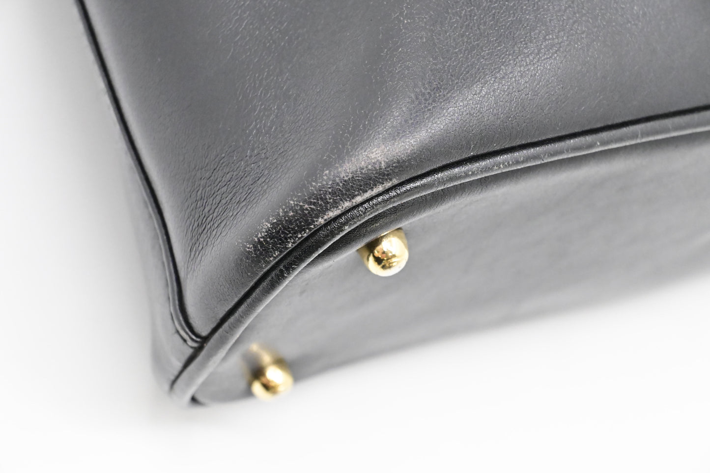 Gucci Bamboo 2-Way Handbag in Black Leather