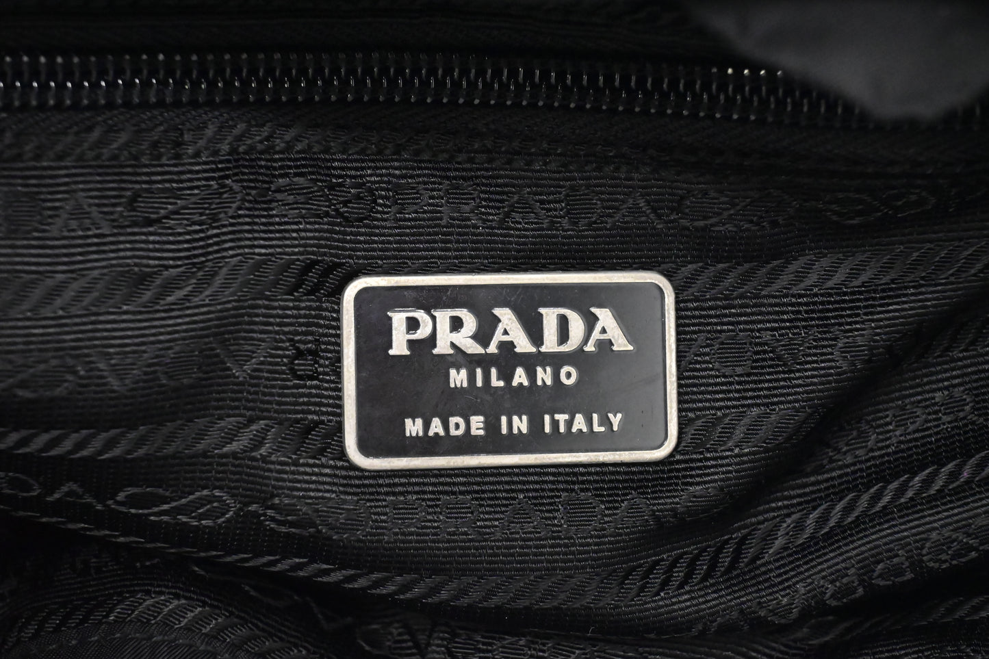 Prada Small Backpack in Black Nylon Canvas