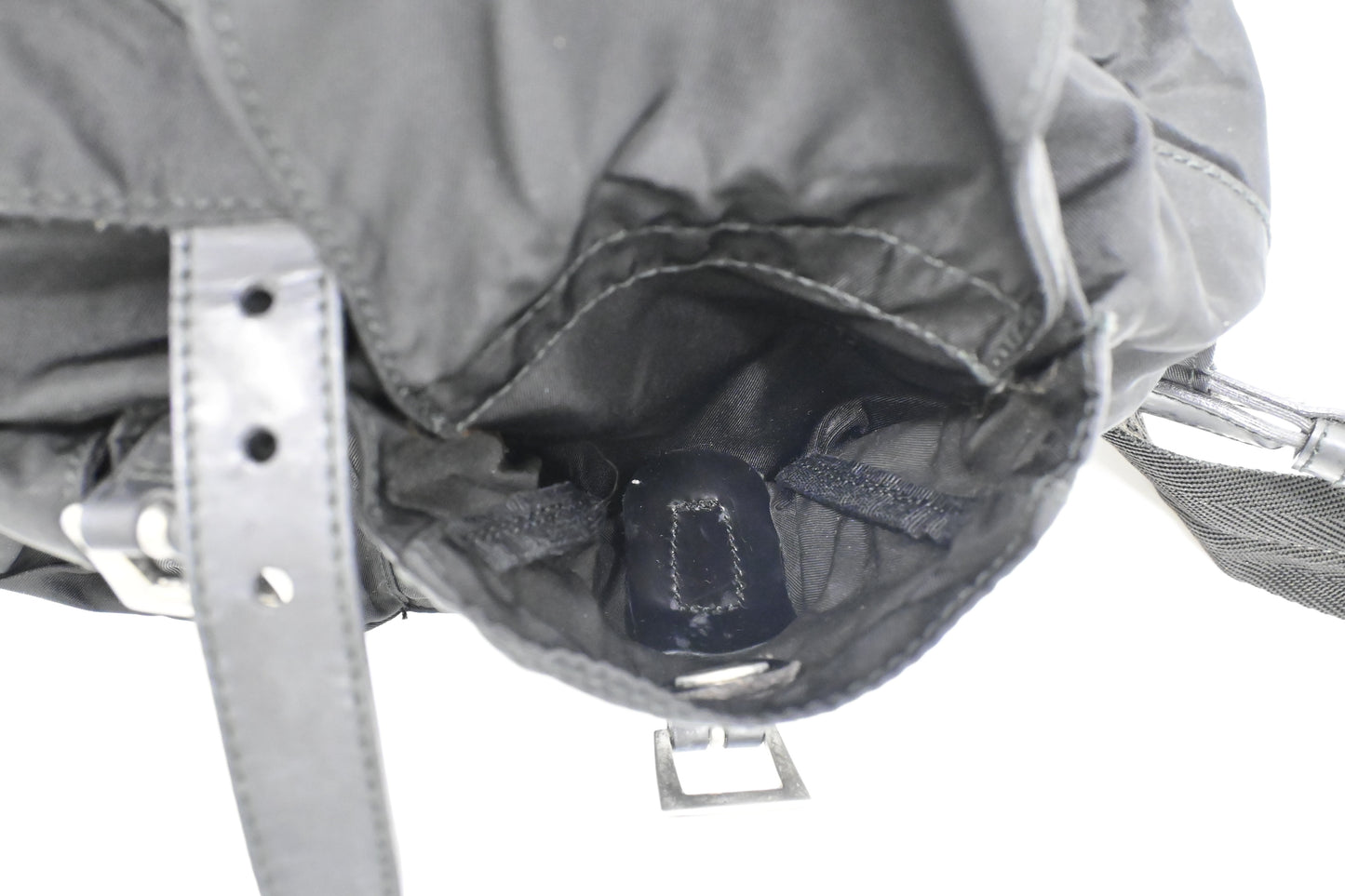 Prada Small Backpack in Black Nylon Canvas