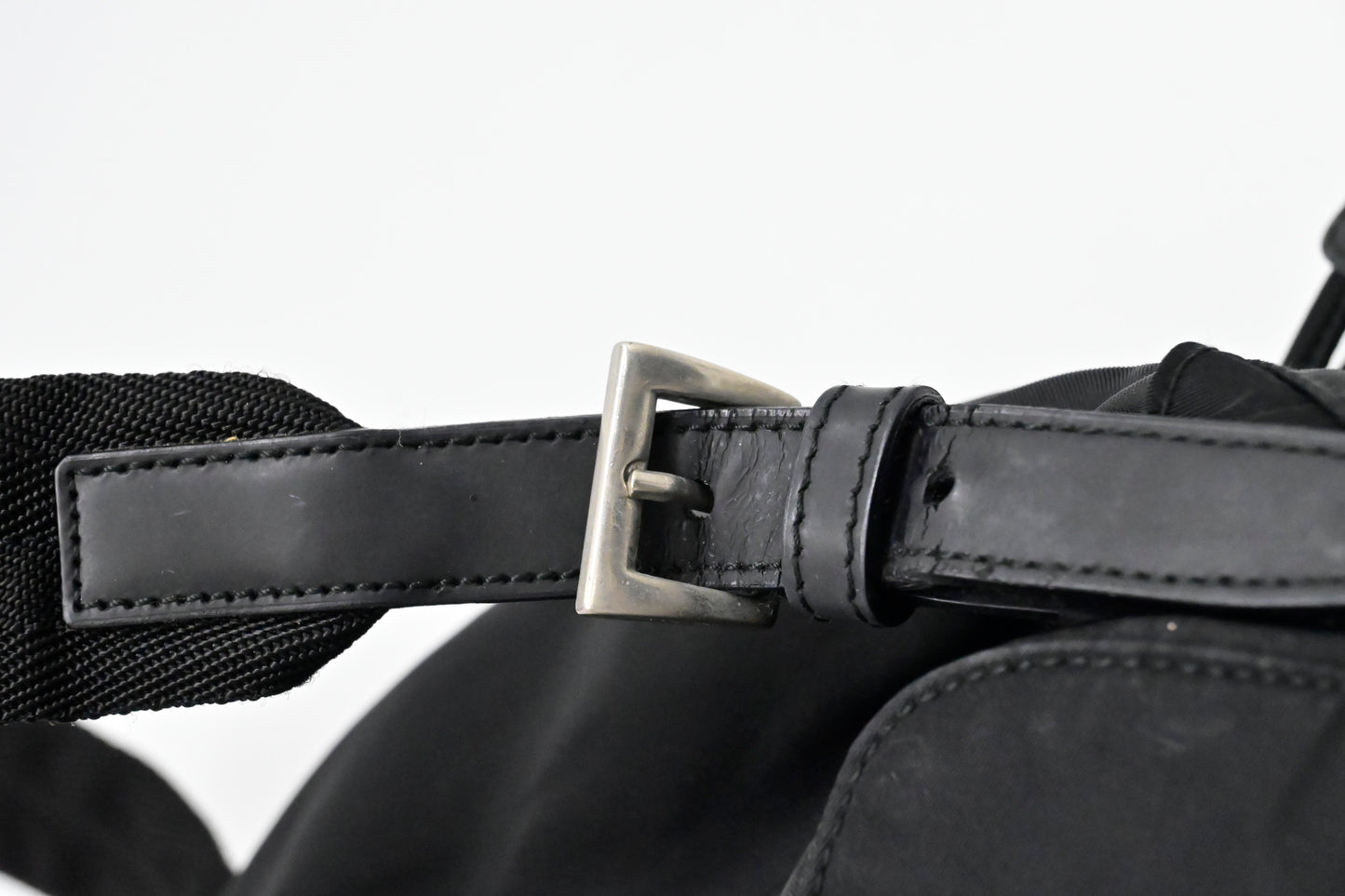 Prada Small Backpack in Black Nylon Canvas