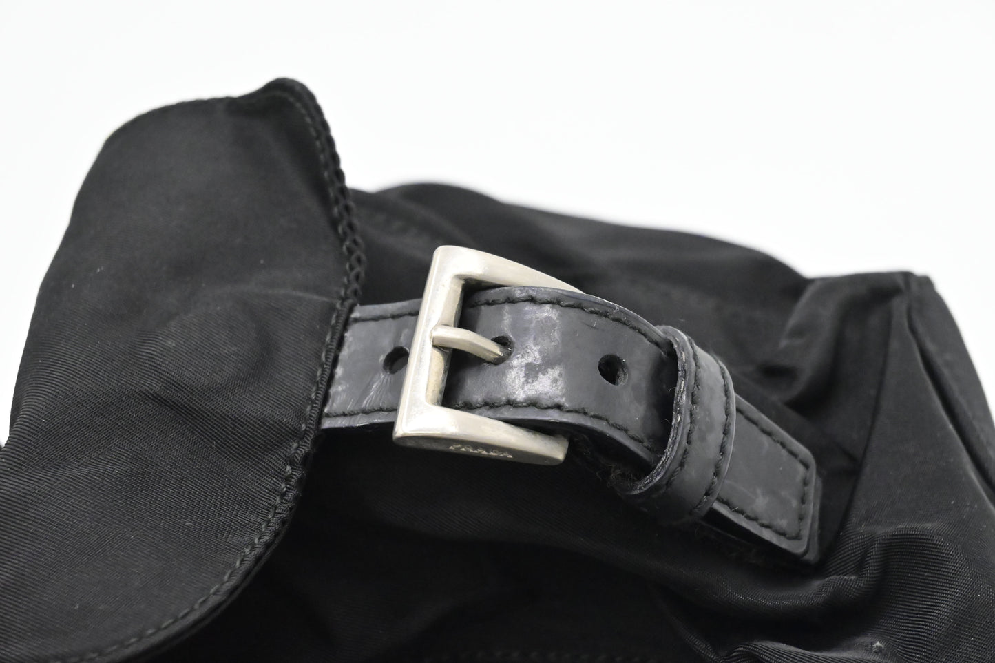 Prada Small Backpack in Black Nylon Canvas