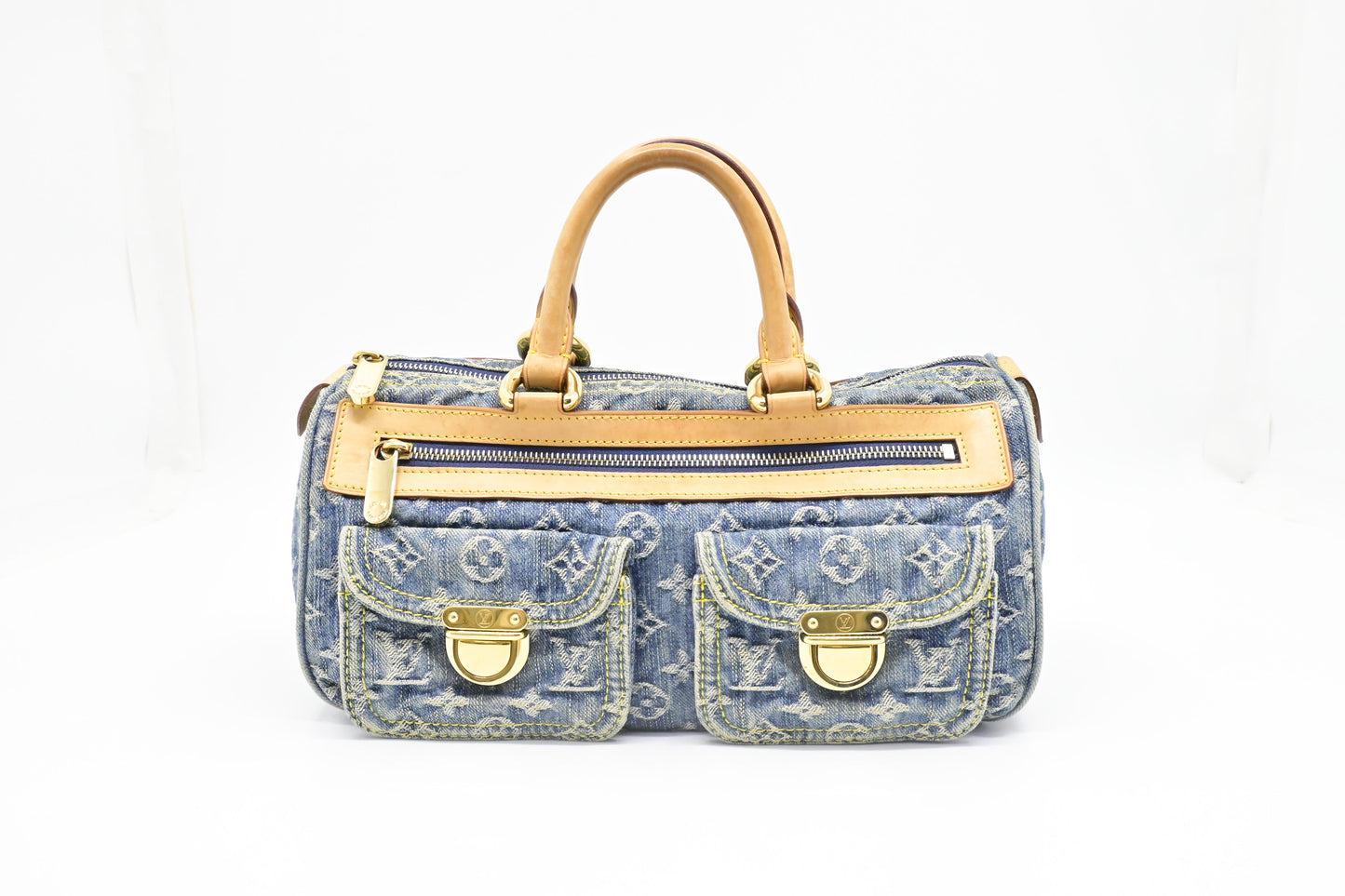 Louis Vuitton Neo Speedy in Blue Denim Canvas
