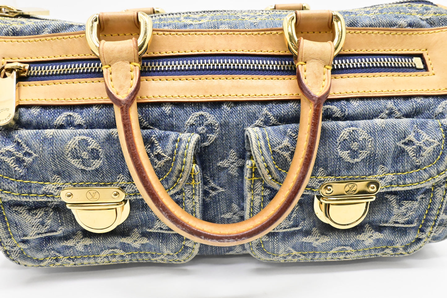 Louis Vuitton Neo Speedy in Blue Denim Canvas