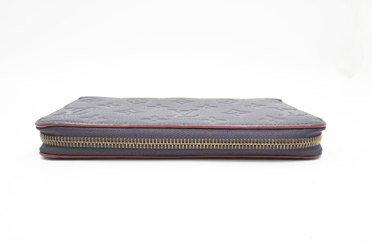 Louis Vuitton Zippy Long Wallet in Marine Rouge Empreinte Leather