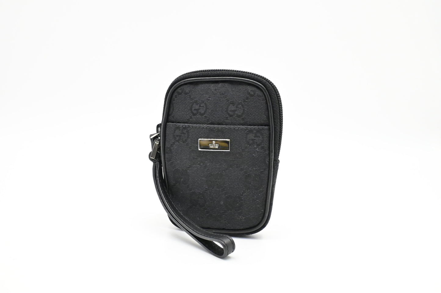 Gucci Mini Pouch in GG Black Canvas