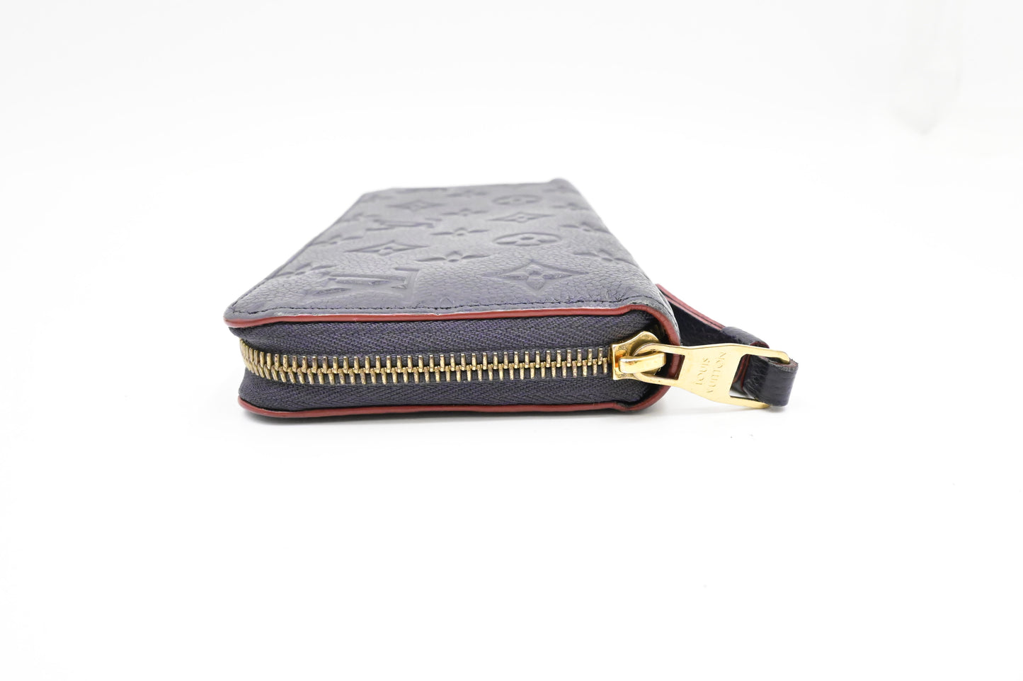 Louis Vuitton Zippy Long Wallet in Marine Rouge Empreinte Leather