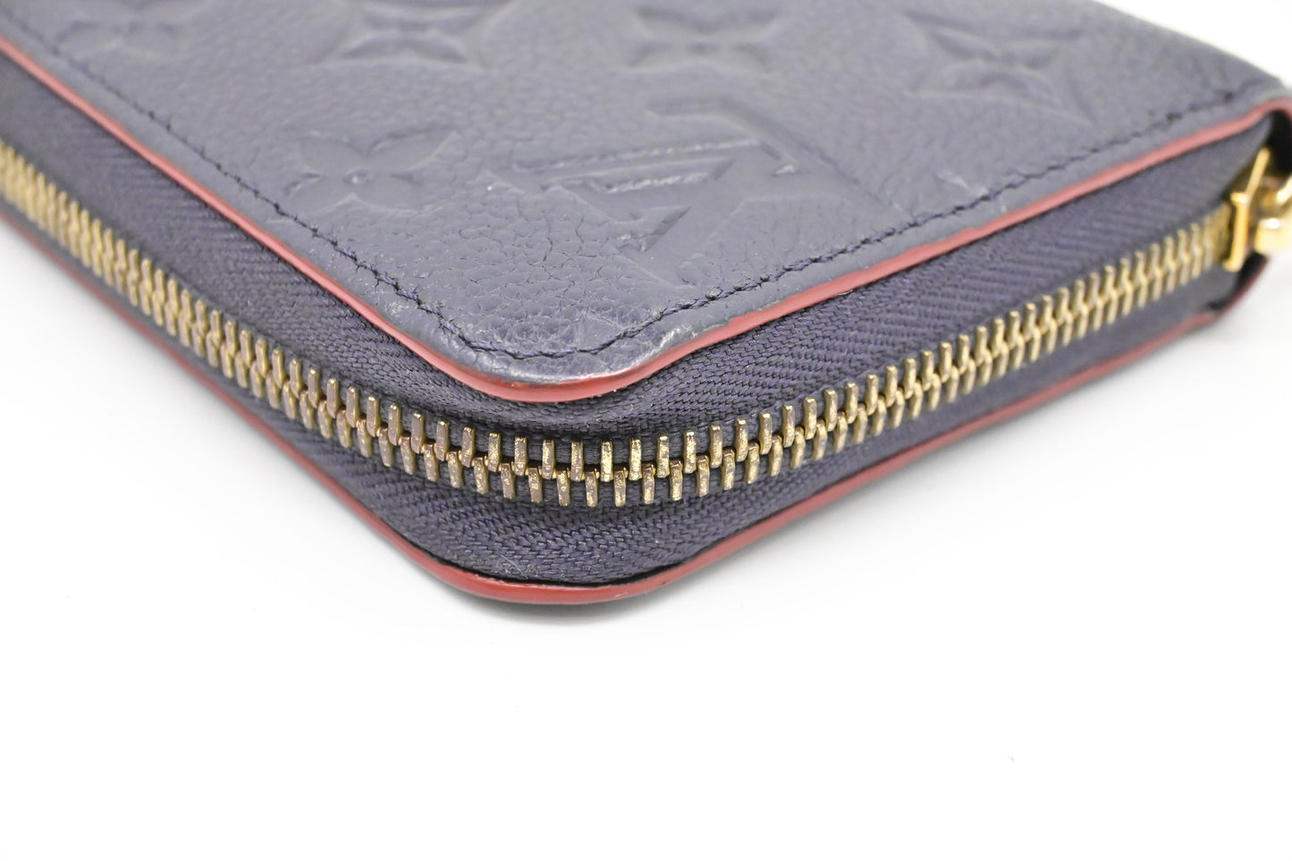 Louis Vuitton Zippy Long Wallet in Marine Rouge Empreinte Leather