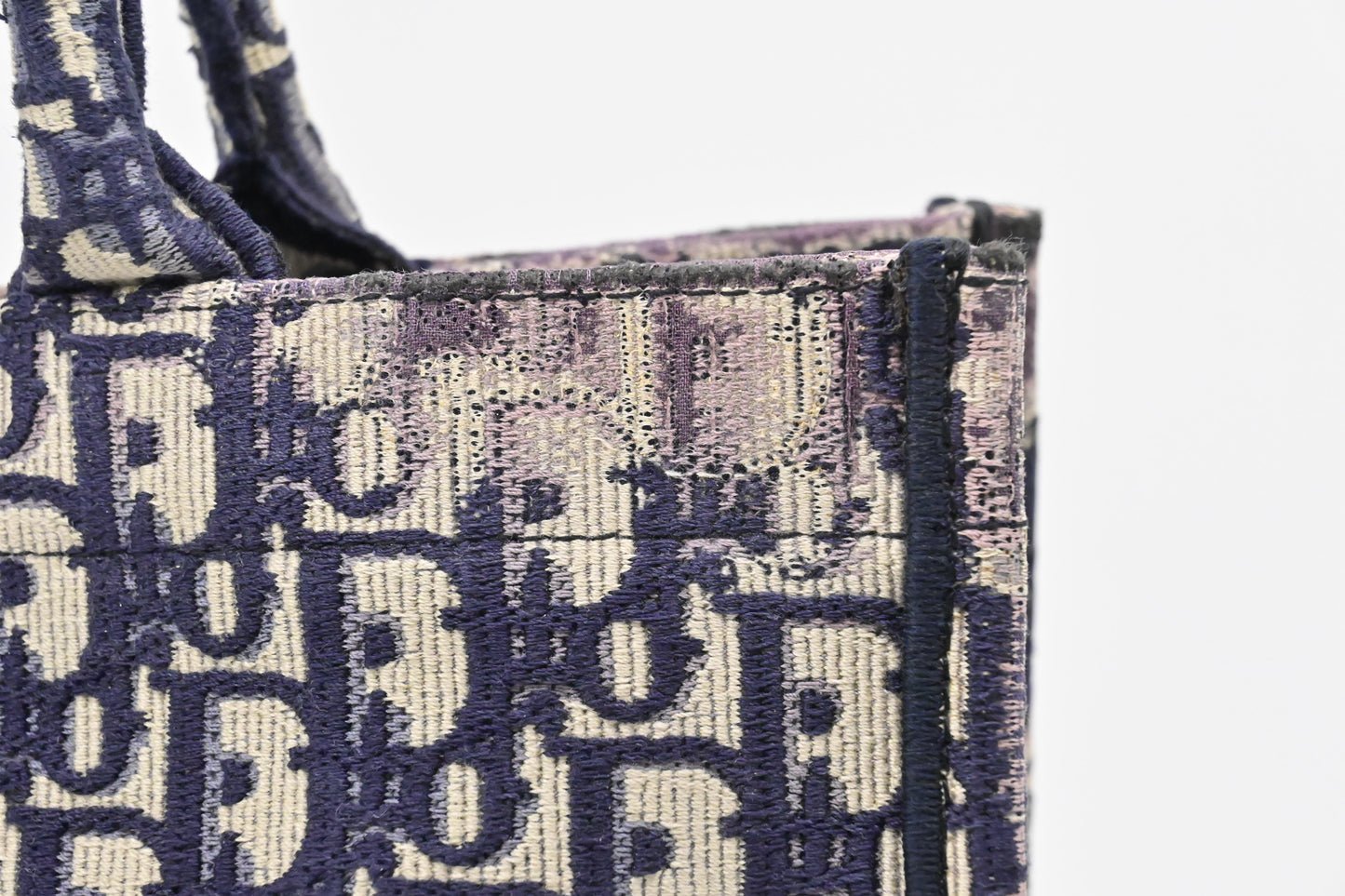 Dior Medium Book Tote in Navy Blue Oblique Canvas