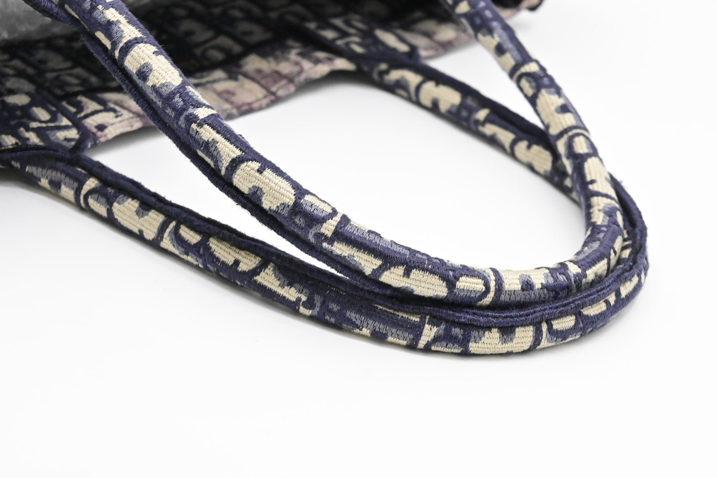 Dior Medium Book Tote in Navy Blue Oblique Canvas