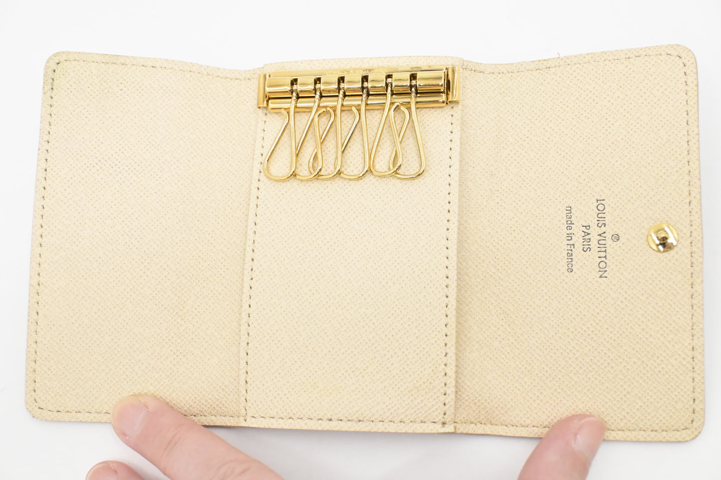 Louis Vuitton 6 Key Case in Damier Azur Canvas