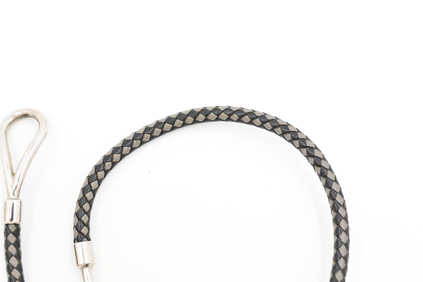 Hermes Jumbo Bracelet in Black and Grey Leather
