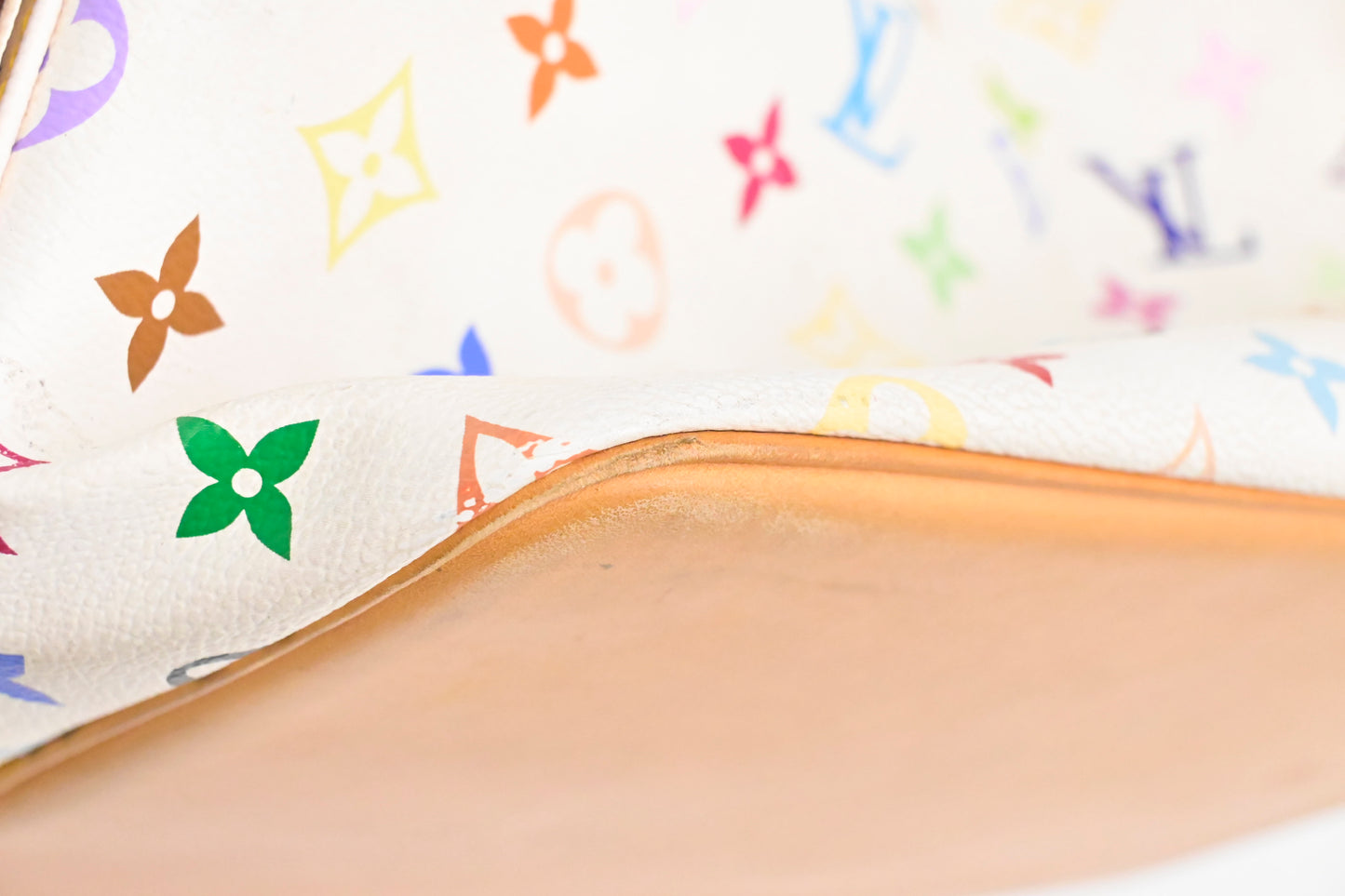Louis Vuitton x Takashi Murakami Petit Noe in White Multicolor Monogram Canvas