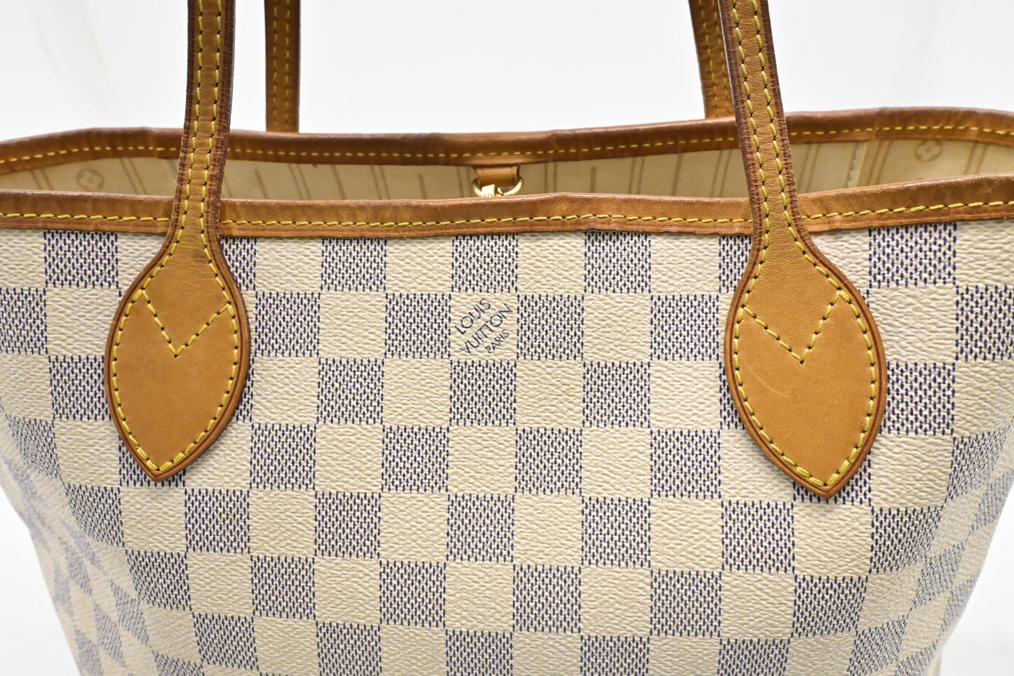Louis Vuitton Neverfull PM in Damier Azur Canvas