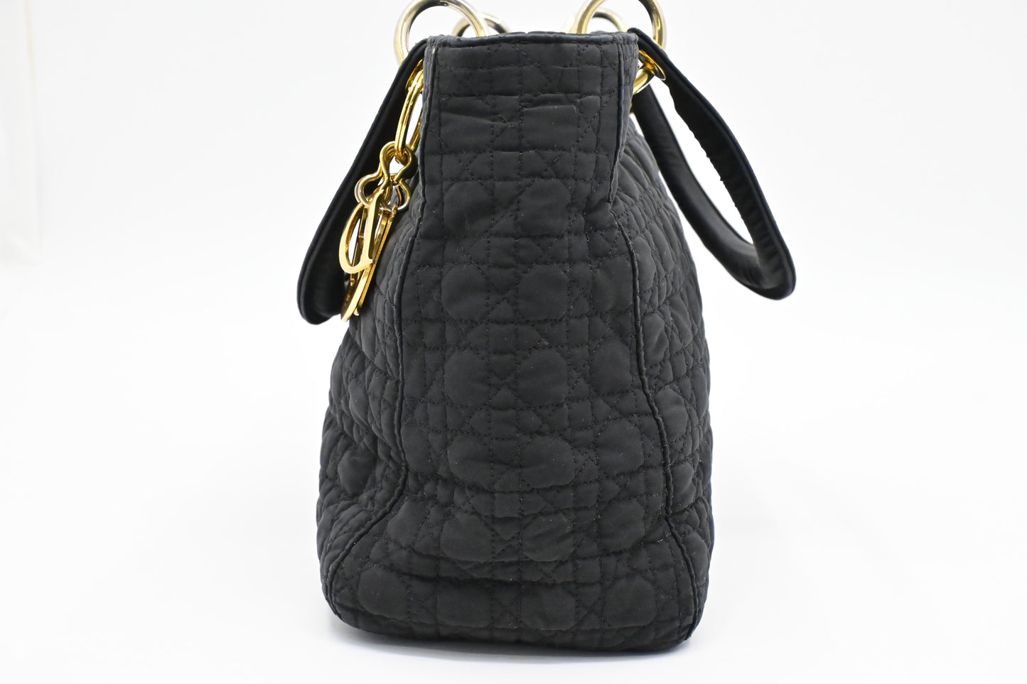 Dior Medium Lady Dior in Black Nylon