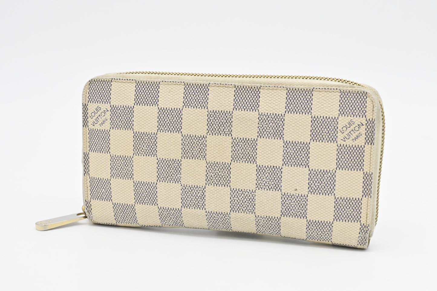 Louis Vuitton Long Zippy Wallet in Damier Azur Canvas