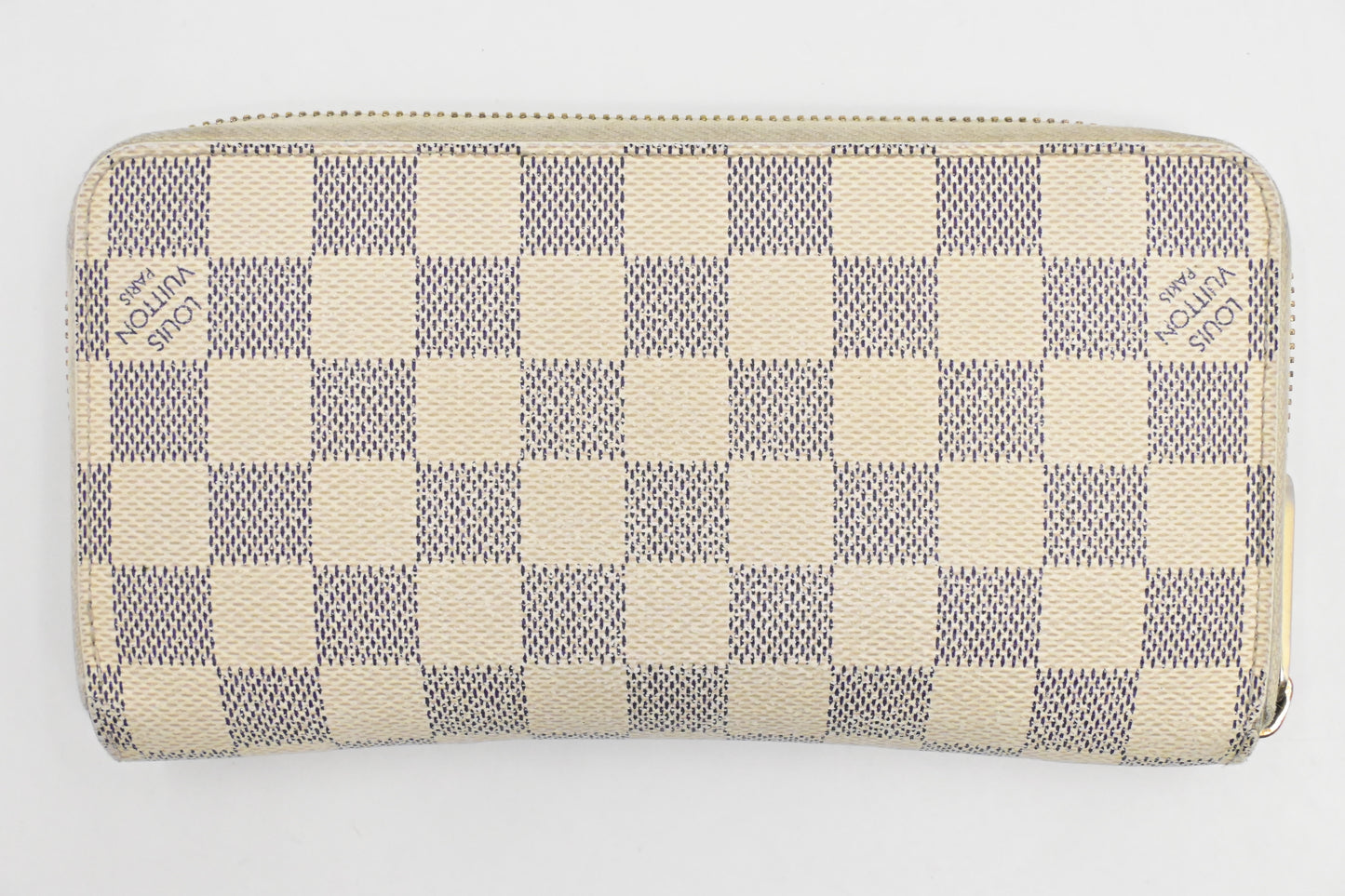 Louis Vuitton Long Zippy Wallet in Damier Azur Canvas