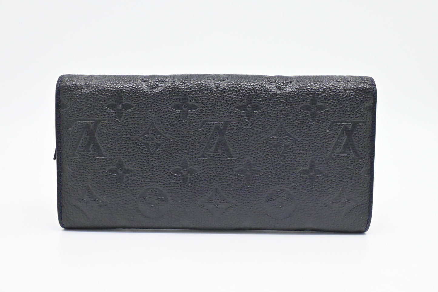 Louis Vuitton Curieuse Wallet in Bleu Infini Empreinte Leather