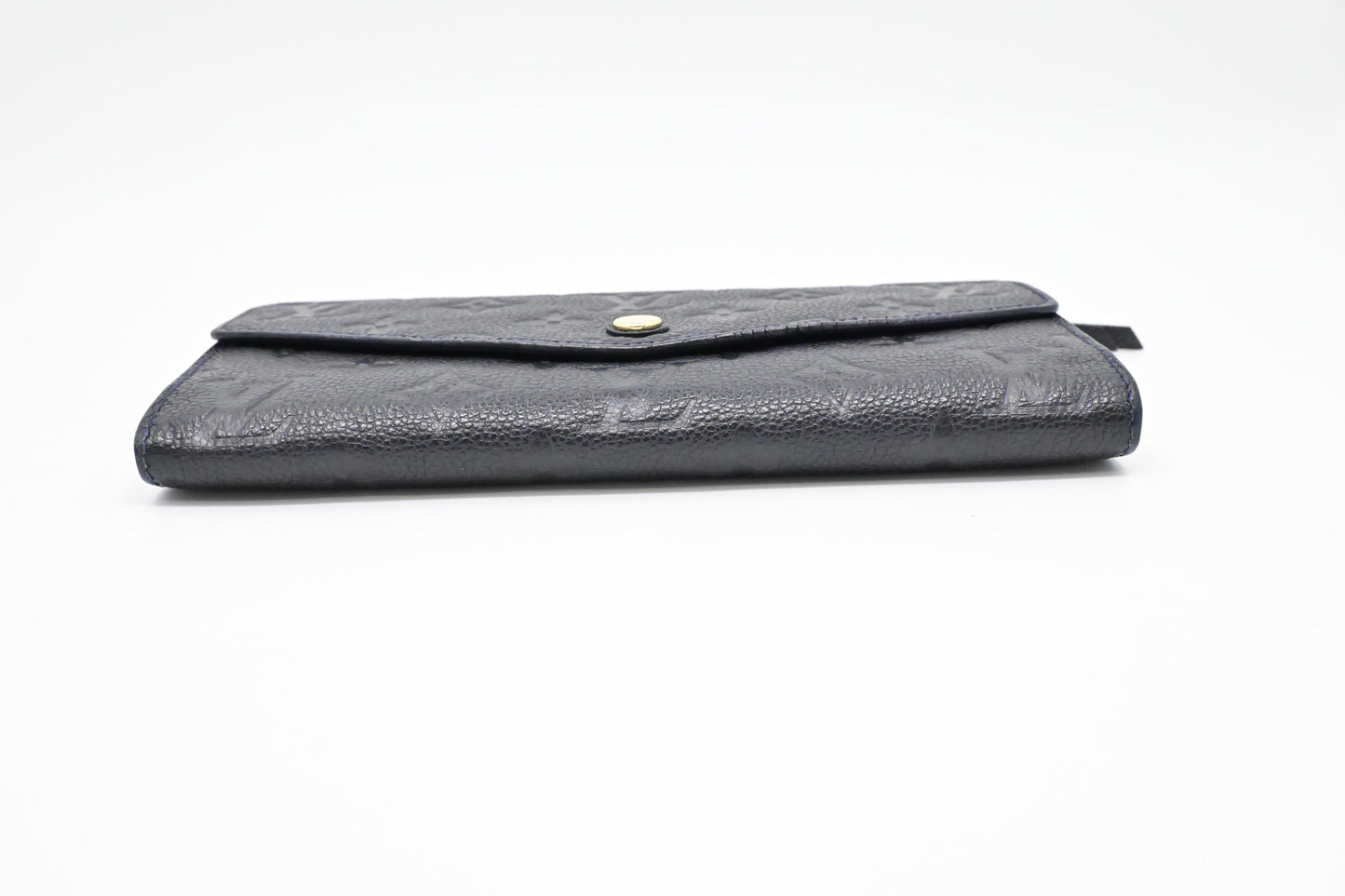 Louis Vuitton Curieuse Wallet in Bleu Infini Empreinte Leather