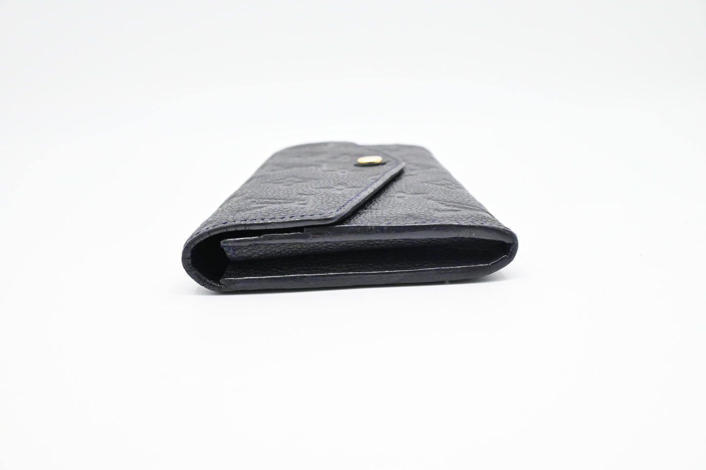 Louis Vuitton Curieuse Wallet in Bleu Infini Empreinte Leather