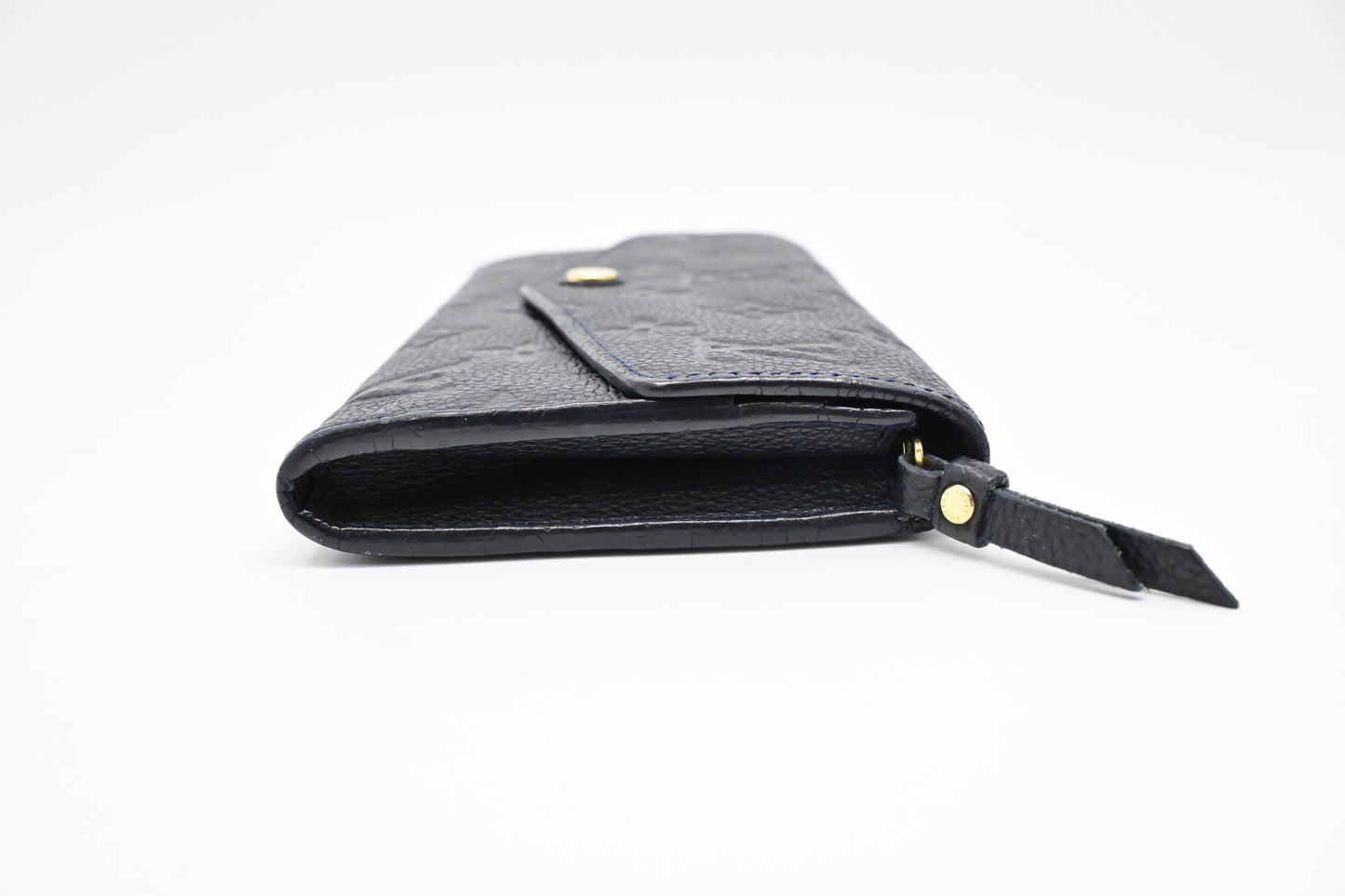 Louis Vuitton Curieuse Wallet in Bleu Infini Empreinte Leather