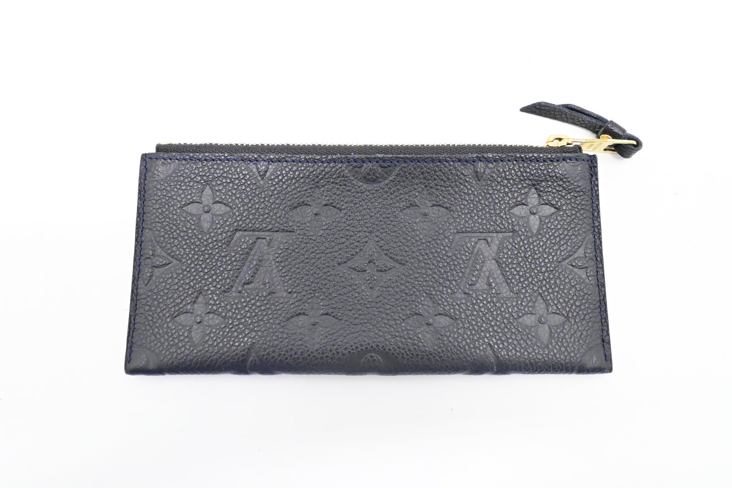 Louis Vuitton Curieuse Wallet in Bleu Infini Empreinte Leather
