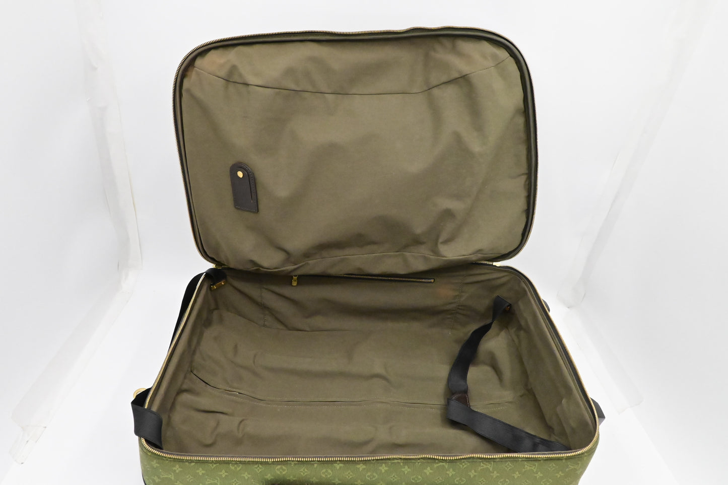 Louis Vuitton Annette Suitcase in Khaki Monogram Mini Lin Canvas