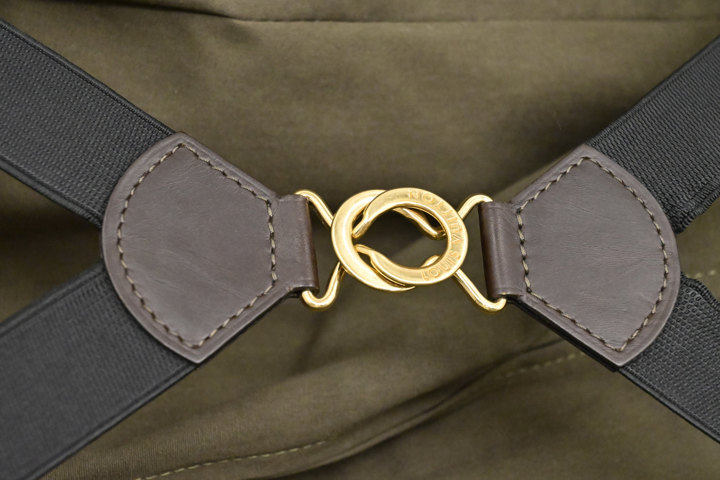 Louis Vuitton Annette Suitcase in Khaki Monogram Mini Lin Canvas