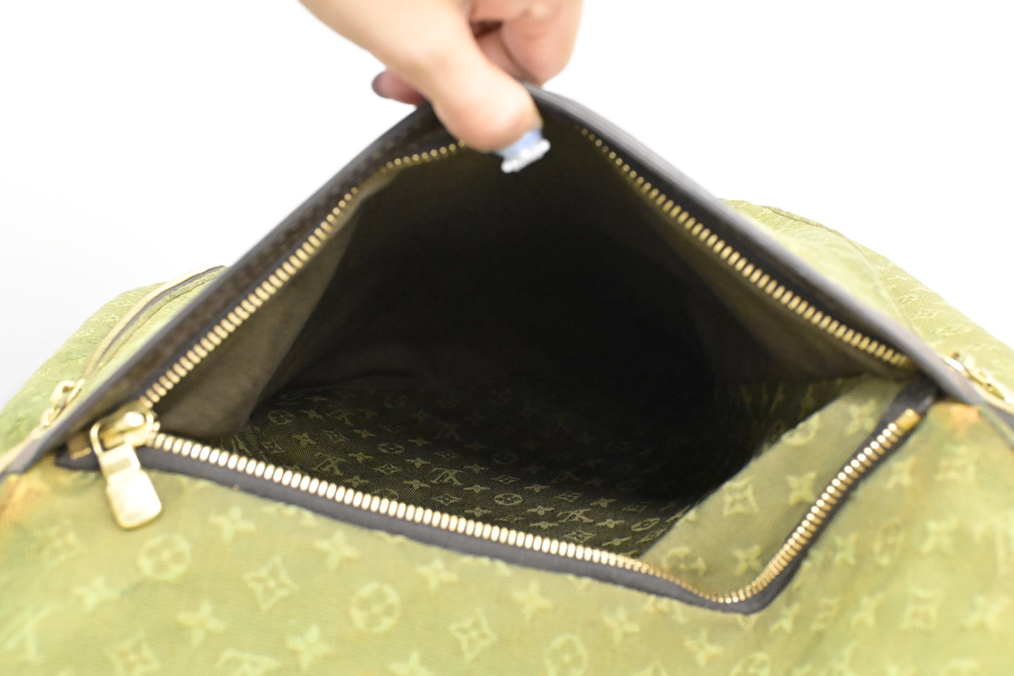 Louis Vuitton Annette Suitcase in Khaki Monogram Mini Lin Canvas
