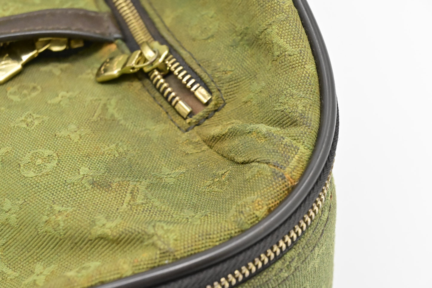 Louis Vuitton Annette Suitcase in Khaki Monogram Mini Lin Canvas