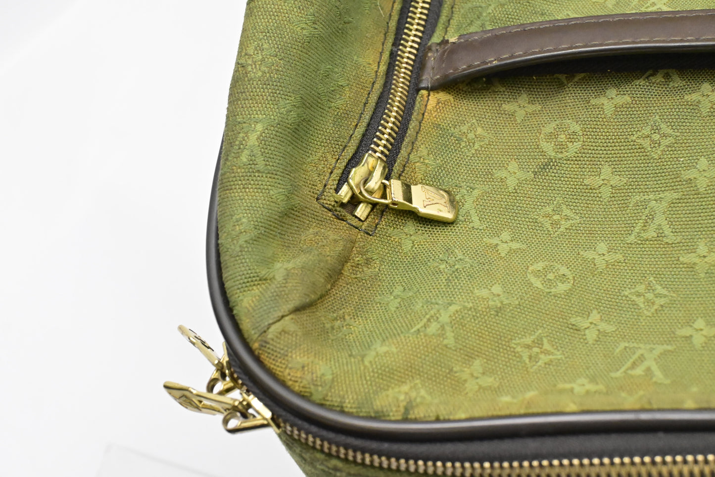Louis Vuitton Annette Suitcase in Khaki Monogram Mini Lin Canvas
