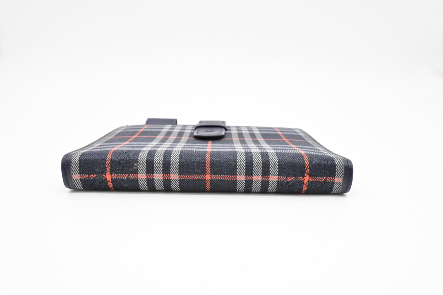 Burberry Agenda in Navy Check Canvas