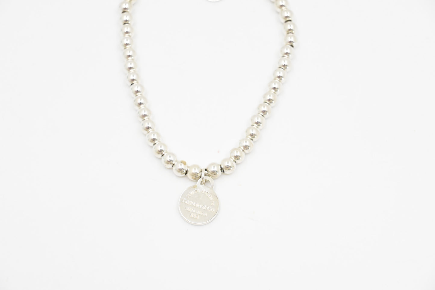 Tiffany & Co. Round Heart Charm Bracelet in Sterling Silver