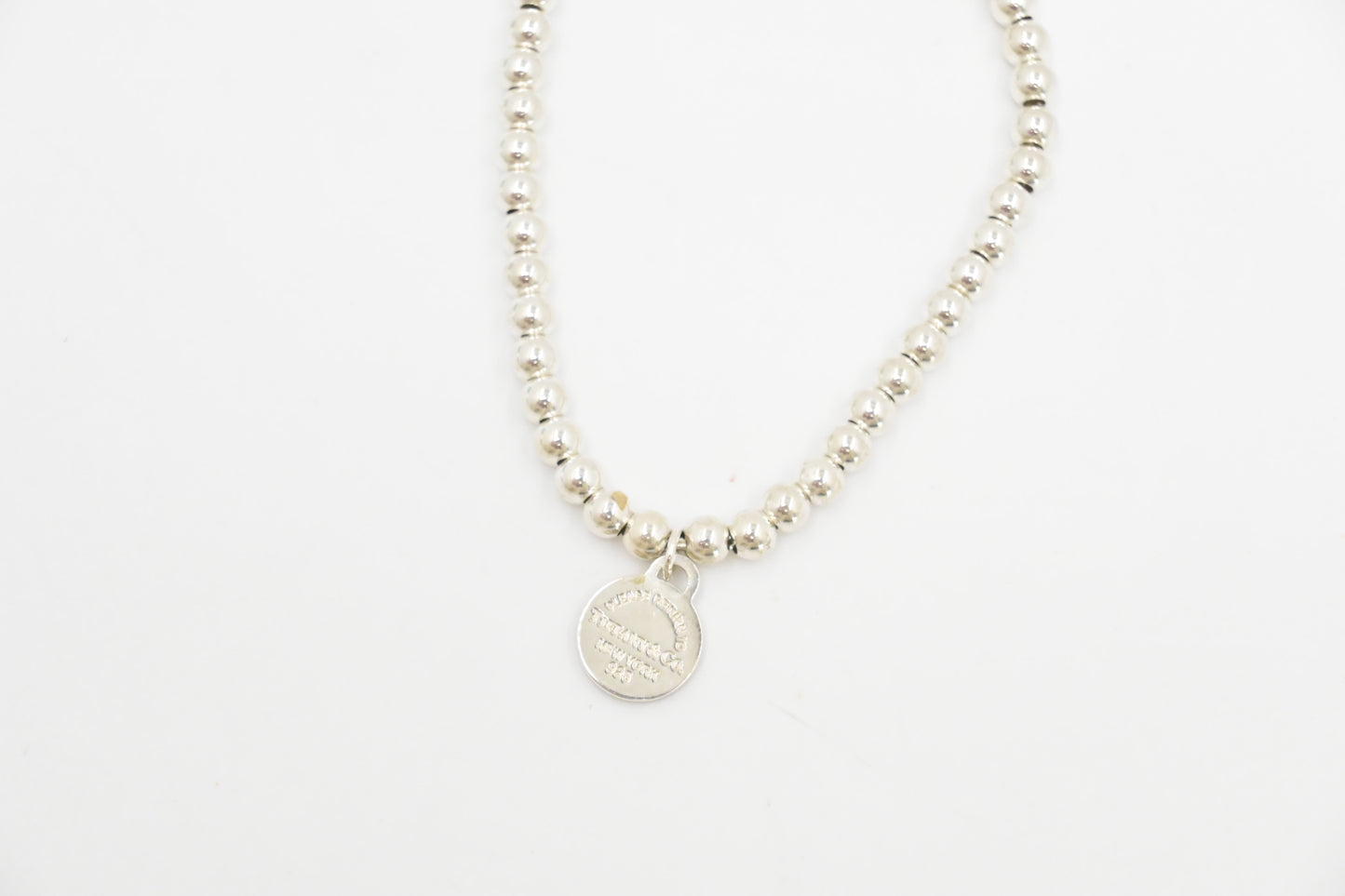 Tiffany & Co. Round Heart Charm Bracelet in Sterling Silver