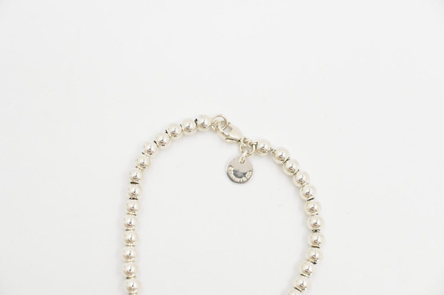 Tiffany & Co. Round Heart Charm Bracelet in Sterling Silver