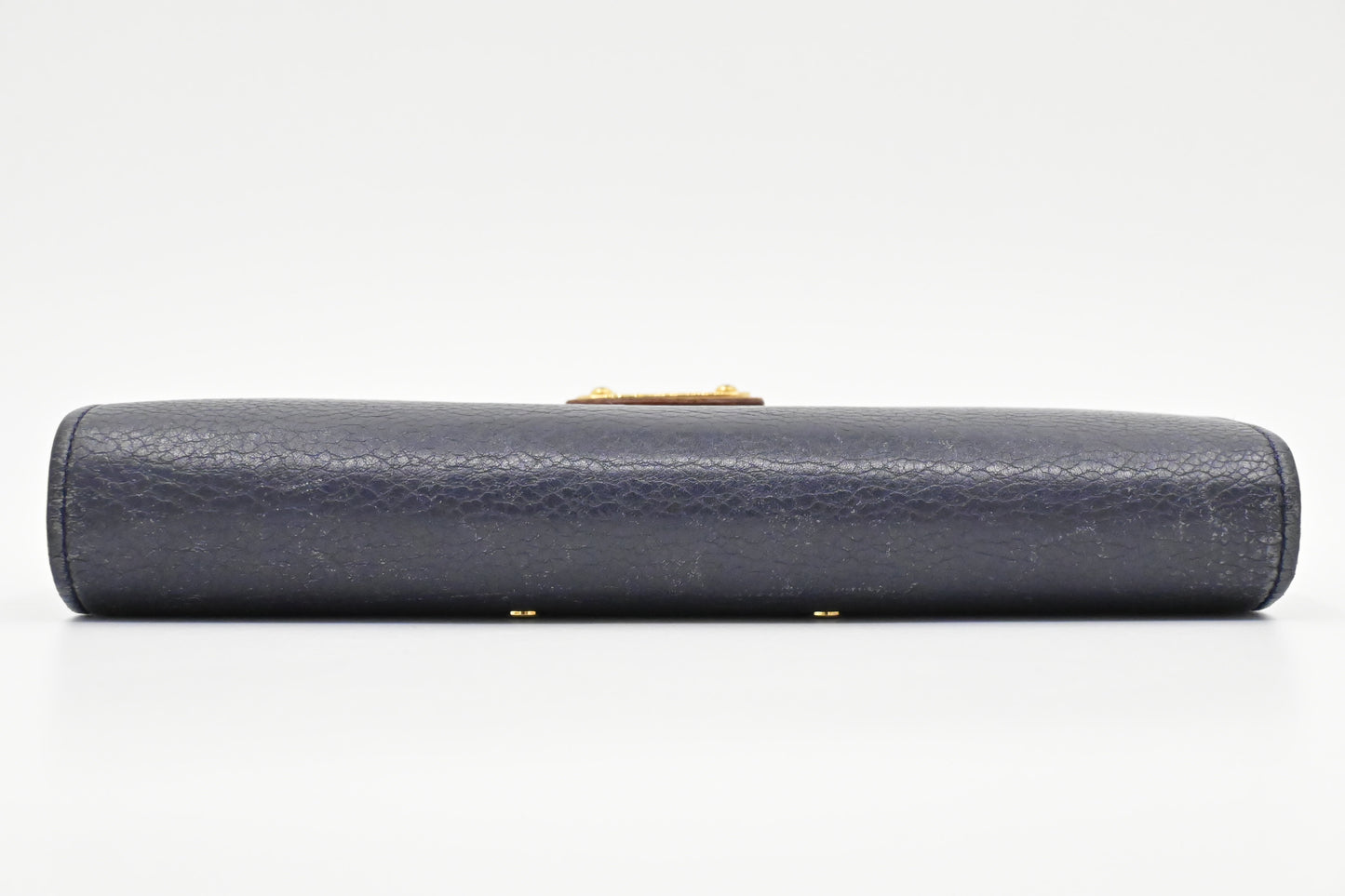 Louis Vuitton Pallas Wallet in Monogram Canvas and Navy Blue Leather
