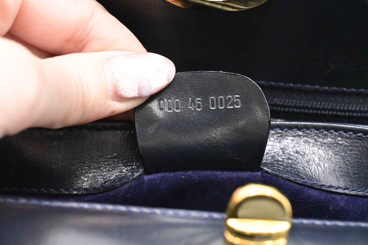 Gucci Handbag in Navy Leather