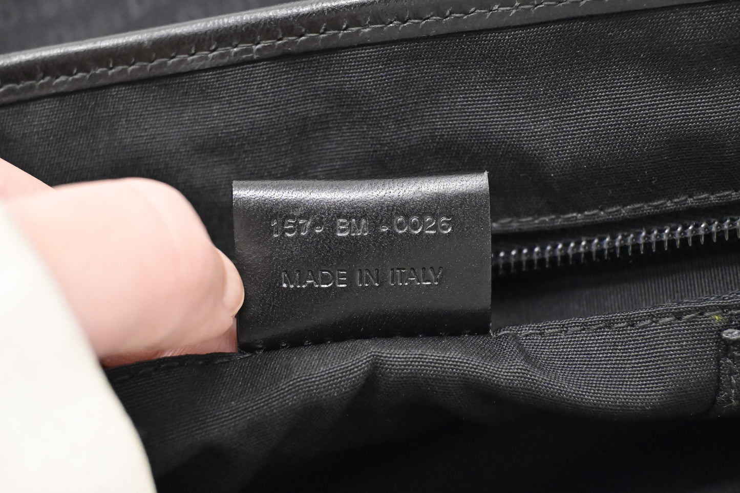 Dior Messenger Bag in Black Canvas
