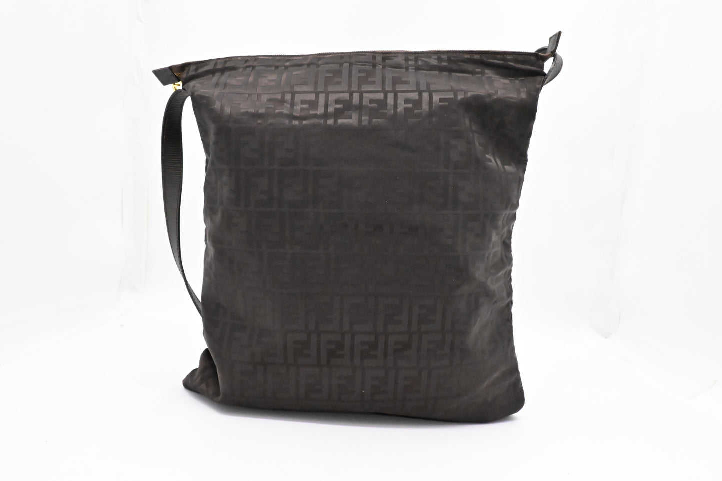 Fendi Large Crossbody in Brown FF Nylon
