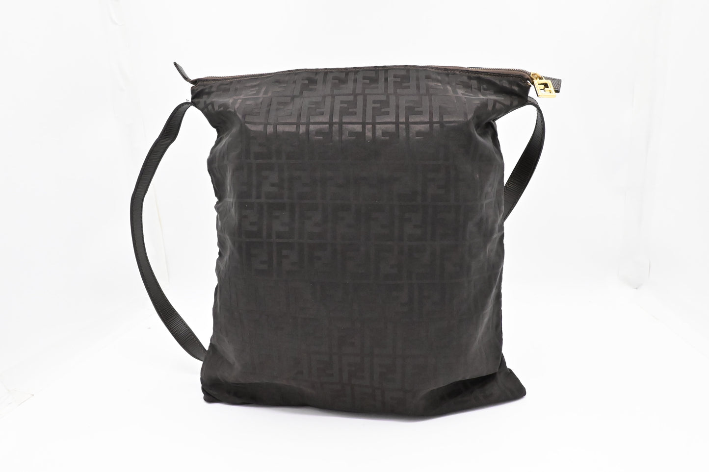 Fendi Large Crossbody in Brown FF Nylon