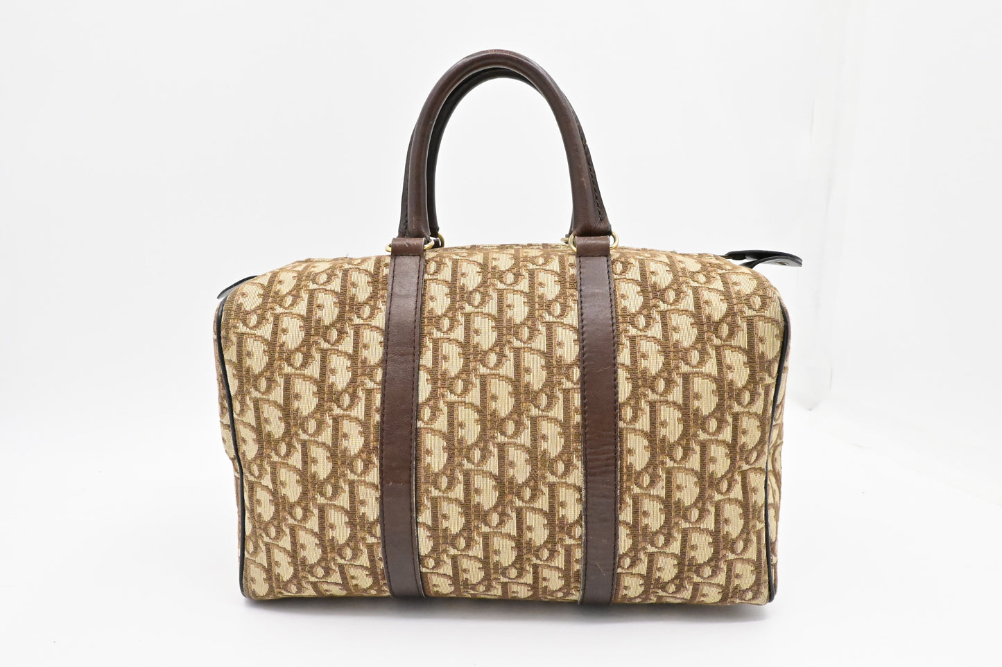Dior Boston Bag in Brown Oblique Canvas