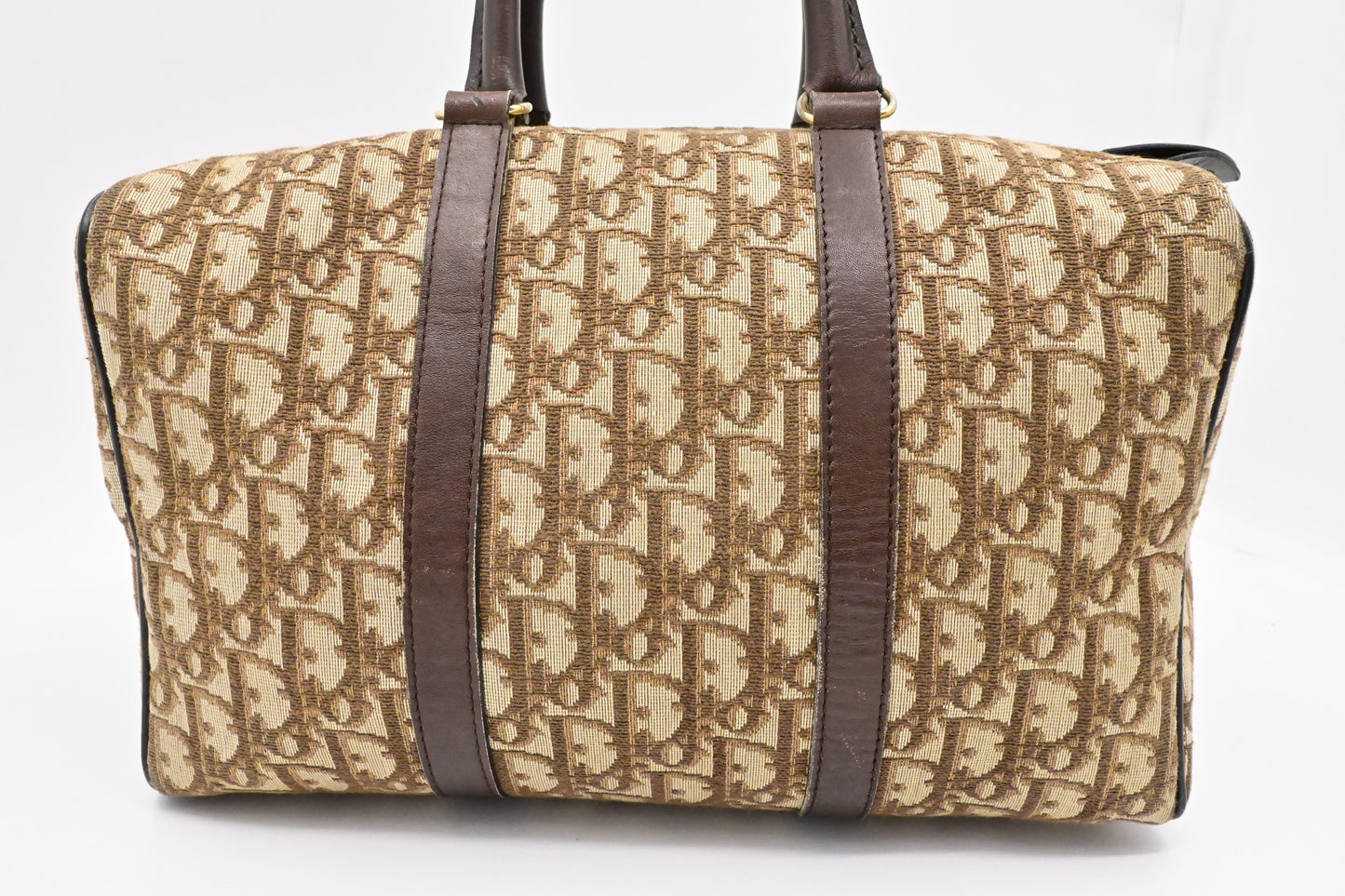 Dior Boston Bag in Brown Oblique Canvas