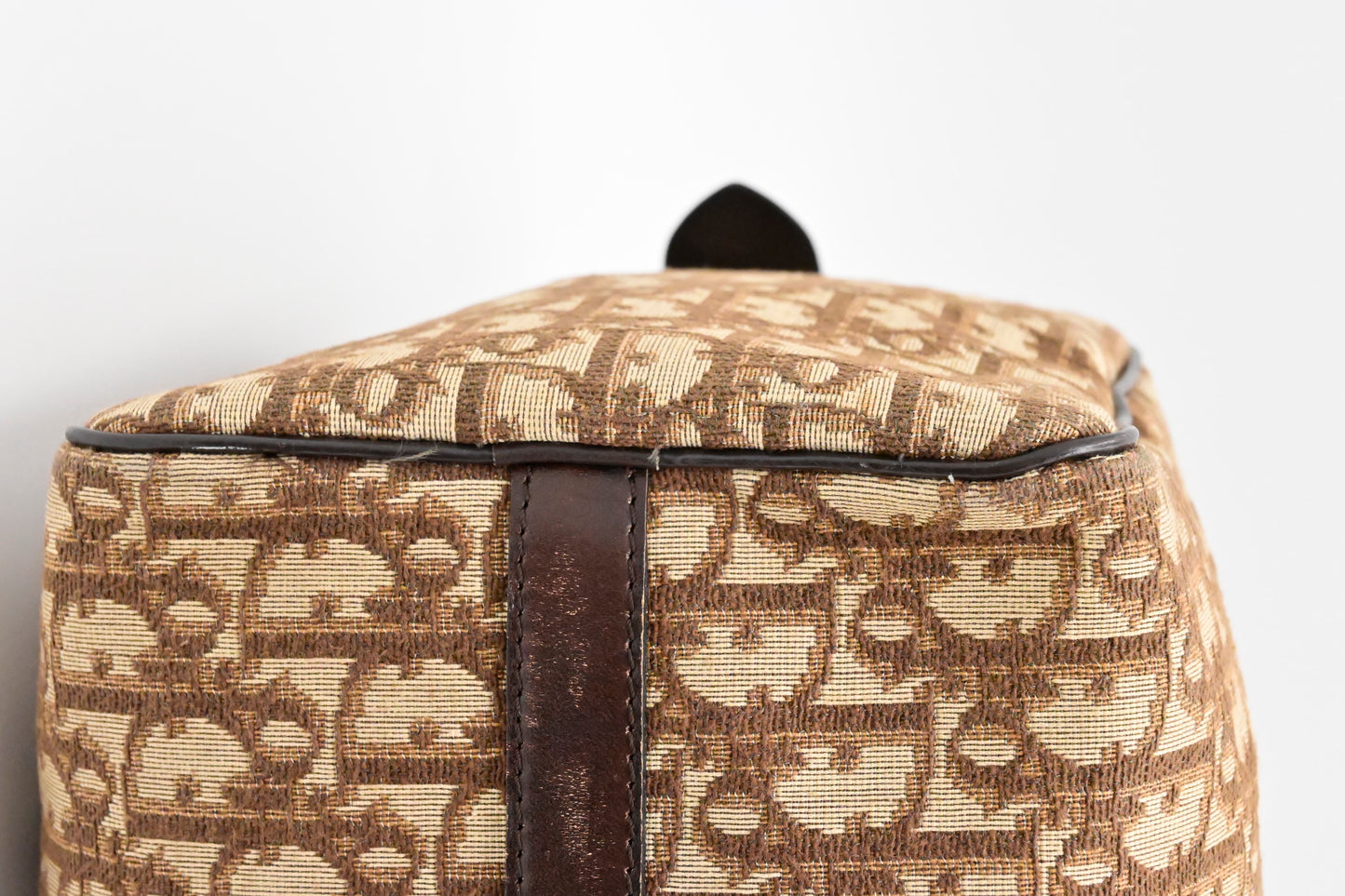 Dior Boston Bag in Brown Oblique Canvas