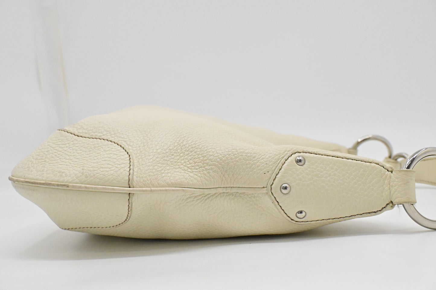 Prada Hobo Bag in White Leather