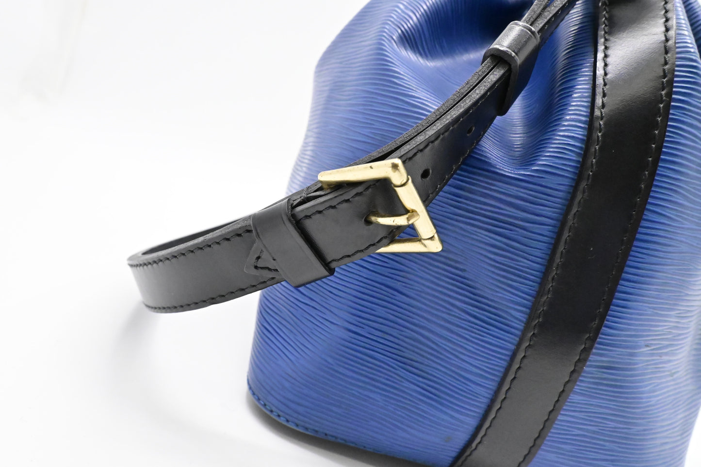 Louis Vuitton Petit Noe in Blue Epi Leather