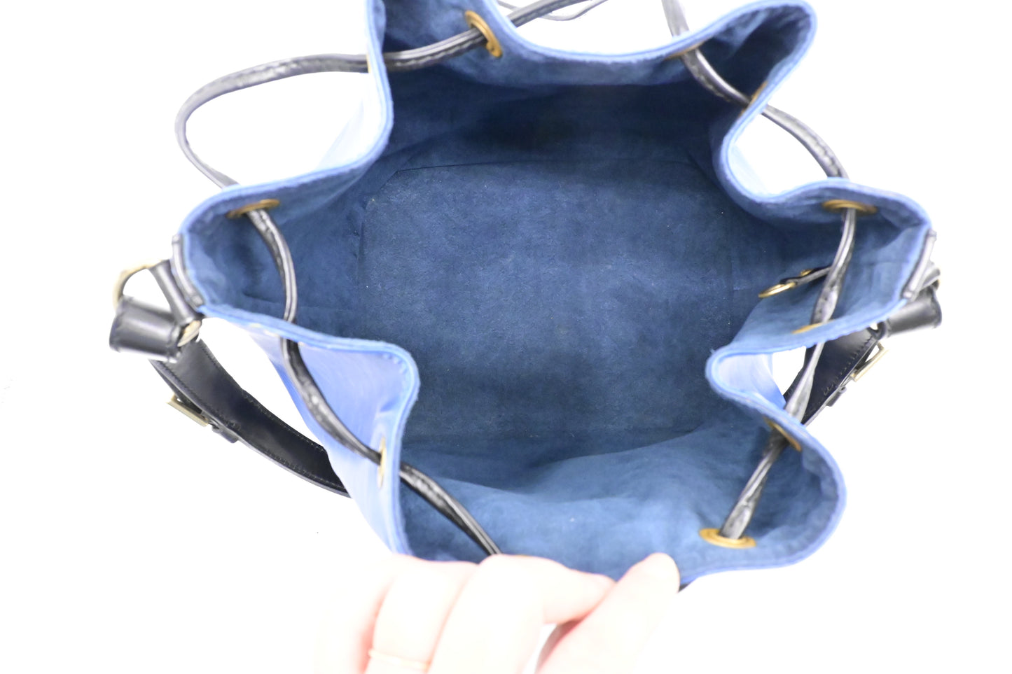 Louis Vuitton Petit Noe in Blue Epi Leather