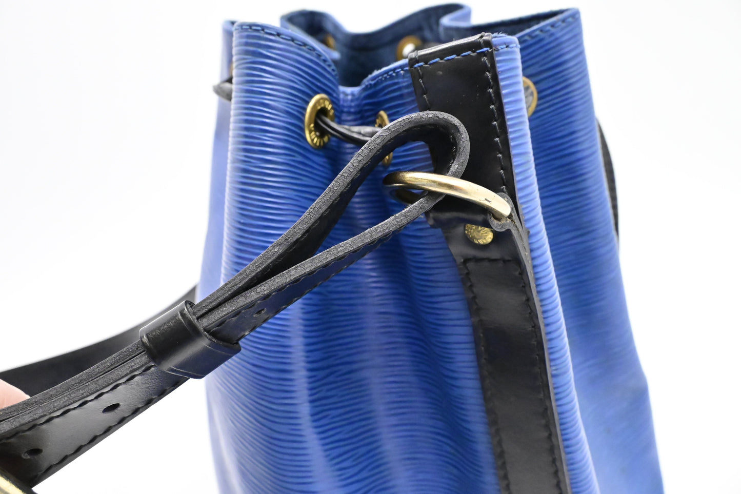 Louis Vuitton Petit Noe in Blue Epi Leather