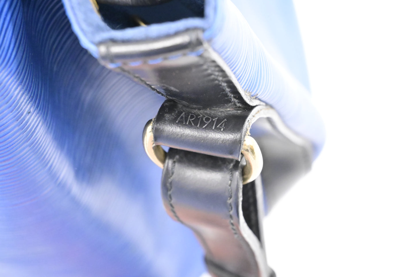 Louis Vuitton Petit Noe in Blue Epi Leather