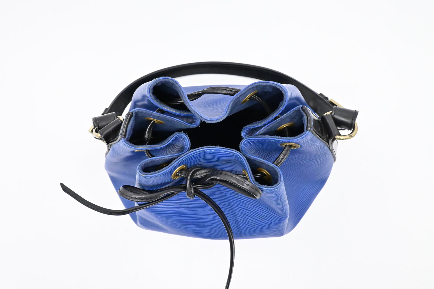Louis Vuitton Petit Noe in Blue Epi Leather