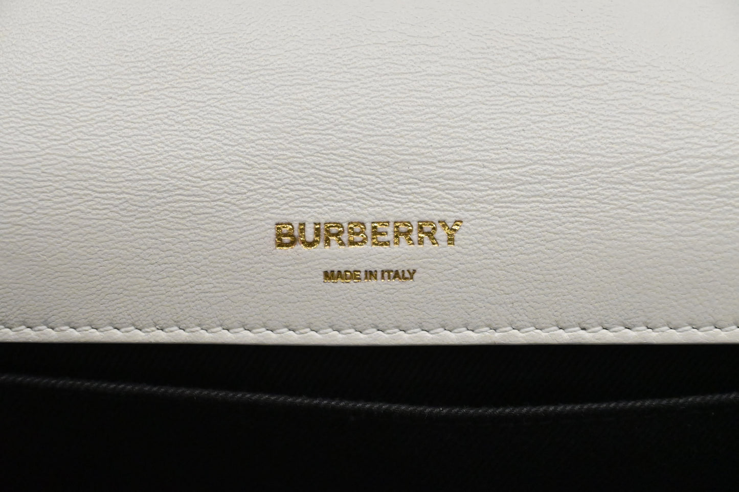 Burberry Lola Crossbody in White Leather
