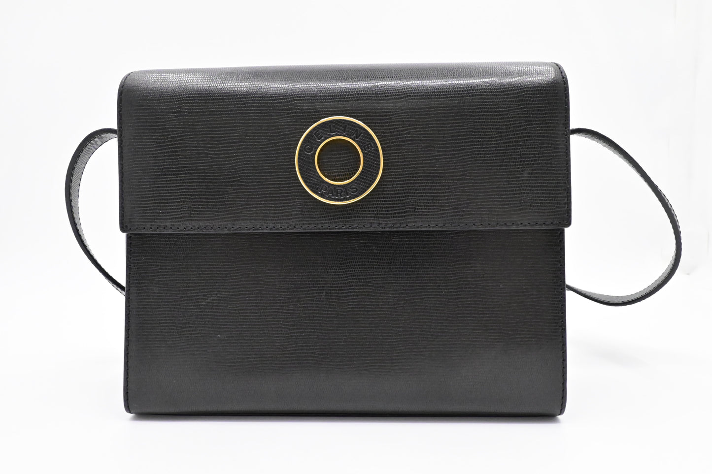 Celine Crossbody Bag in Black Leather